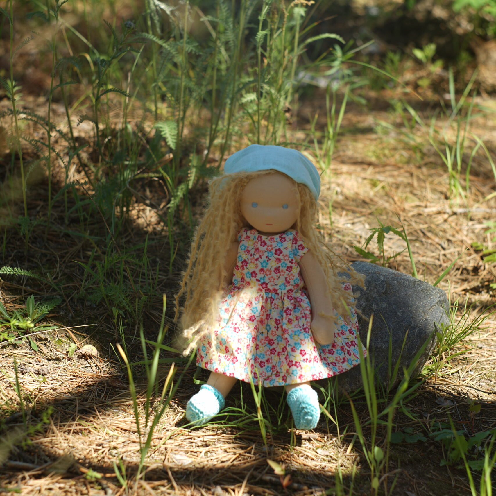 Waldorf doll with clothes, Soft sculpture doll, Organic doll 11 Waldorf doll