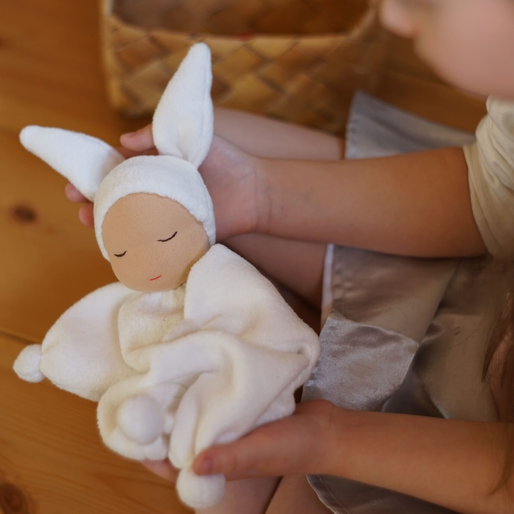 Waldorf Bunny Doll, Soft baby doll, Handmade organic doll 1 Waldorf Bunny Doll, Soft baby doll, Handmade organic doll